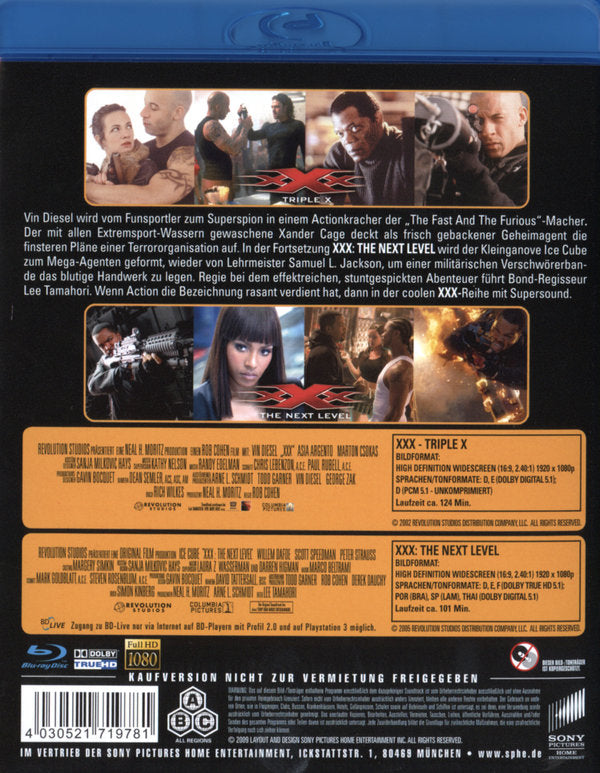 xXx - Triple X/xXx 2 - The Next Level - Best of Hollywood/2 Movie Collector's Pack [2 BRs]