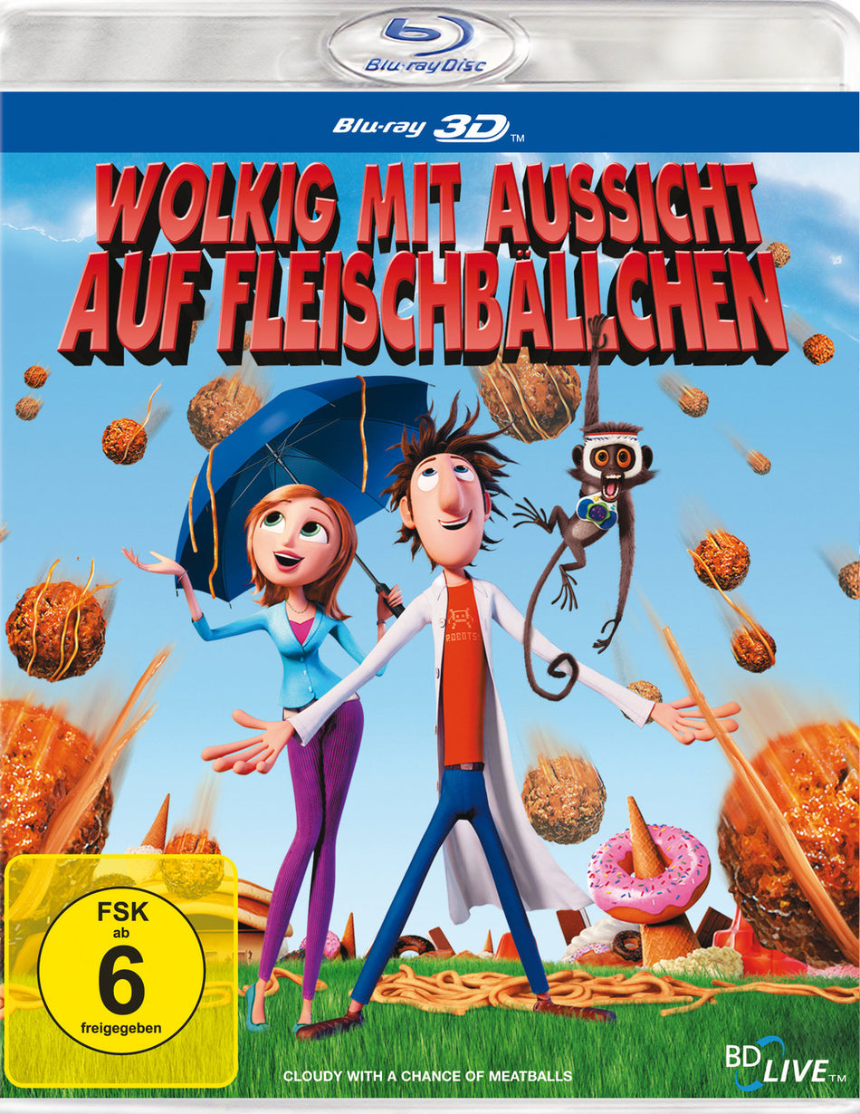 Wolkig mit Aussicht auf Fleischbällchen 3D