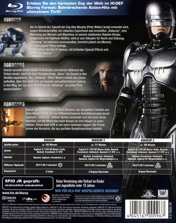 Robocop 1-3 - Box Set [3 BRs]
