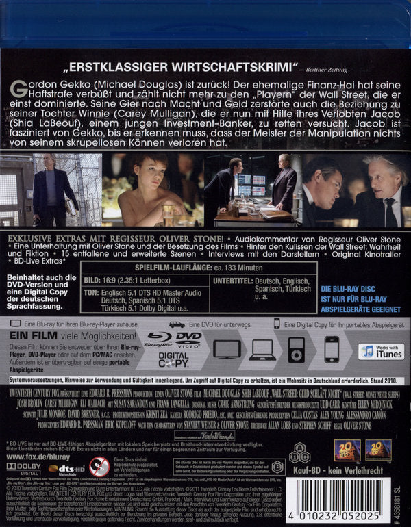 Wall Street - Geld schläft nicht (+ DVD) (inkl. Digital Copy)