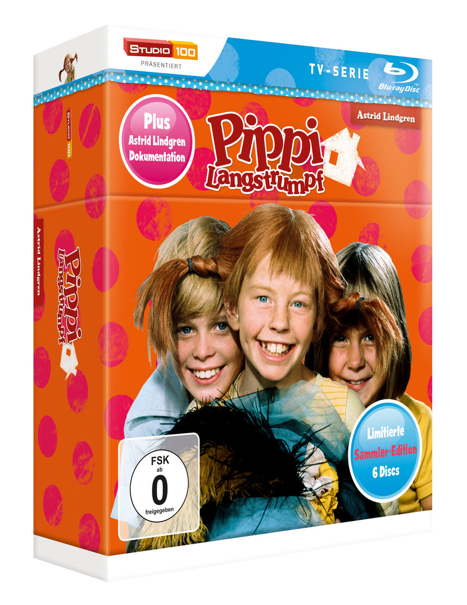 Pippi Langstrumpf TV-Serie Blu-ray Box - Sammler-Edition  [LE] (+ Bonus-DVD)
