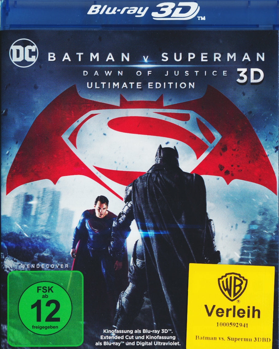 Batman v Superman: Dawn of Justice  (+ Blu-ray 2D Kinofassung) (+ Blu-ray 2D Ultimate Edition)