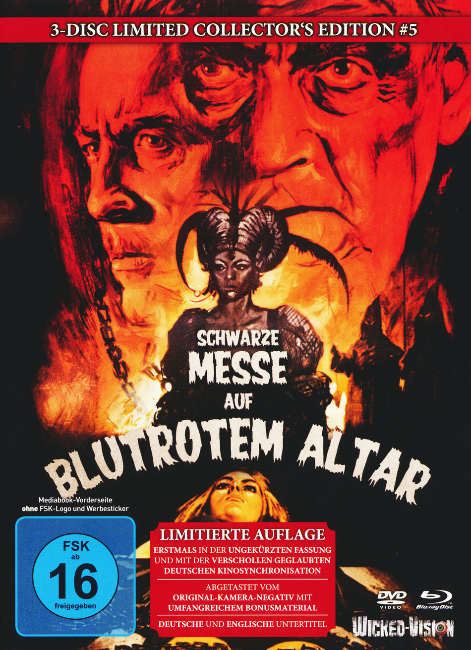 Schwarze Messe auf blutrotem Altar (Die Hexe des Grafen Dracula) - Uncut/3-Disc Limited Collector's Edition No. 4 (Blu-ray & DVD - Limitiert auf 333 Stück, Cover C)