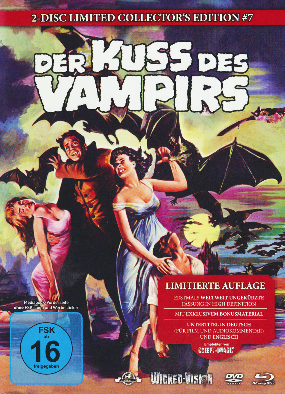 Der Kuss des Vampirs - Uncut/3-Disc Collector's Edition (Blu-ray & DVD & Bonus-DVD) - Limitiertes Mediabook auf 555 Stück, Cover B
