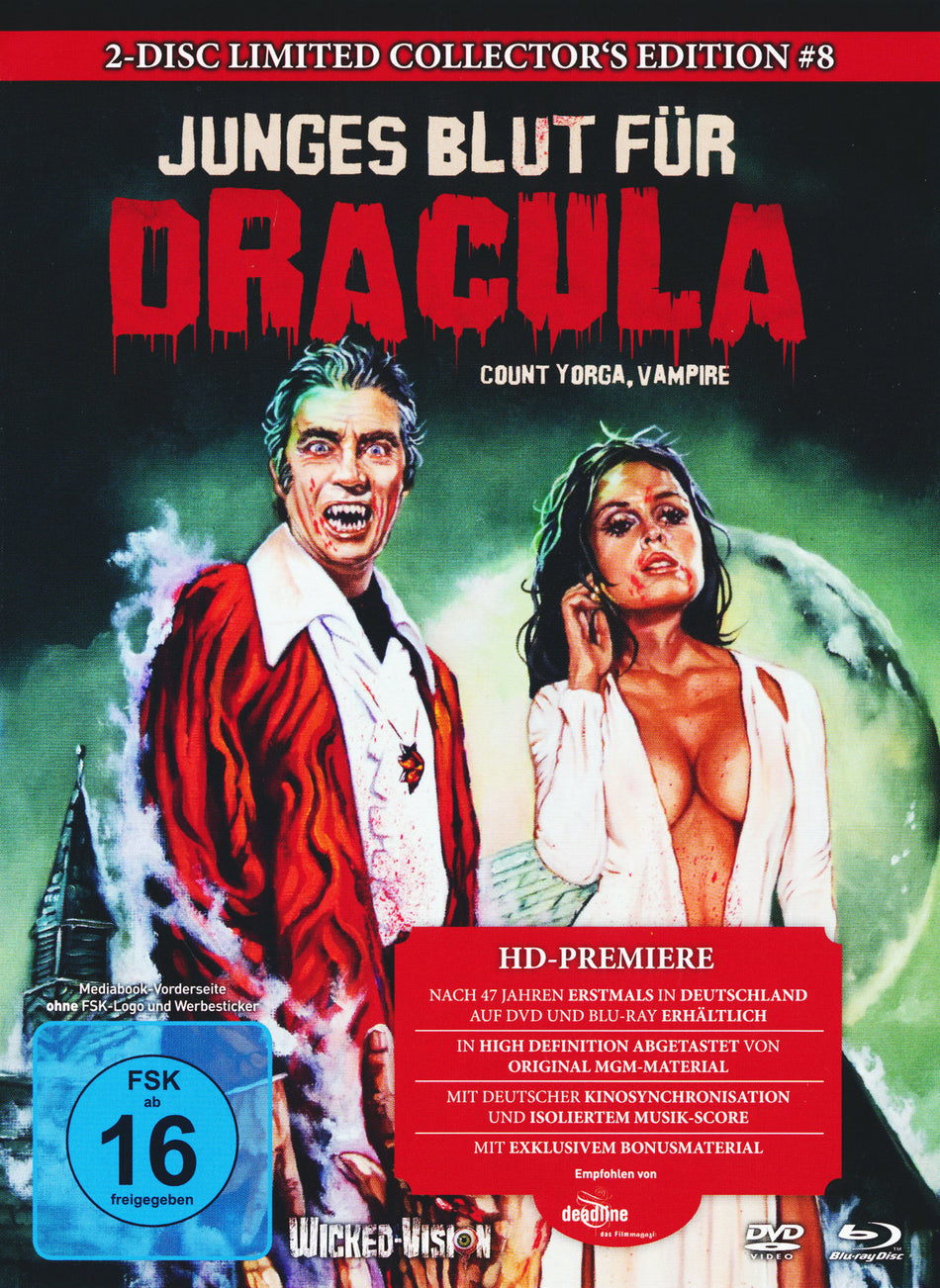 Junges Blut für Dracula - 2-Disc Limited Collector's Edition (Blu-ray & DVD) - Limitiertes Mediabook auf 444 Stück, Cover B