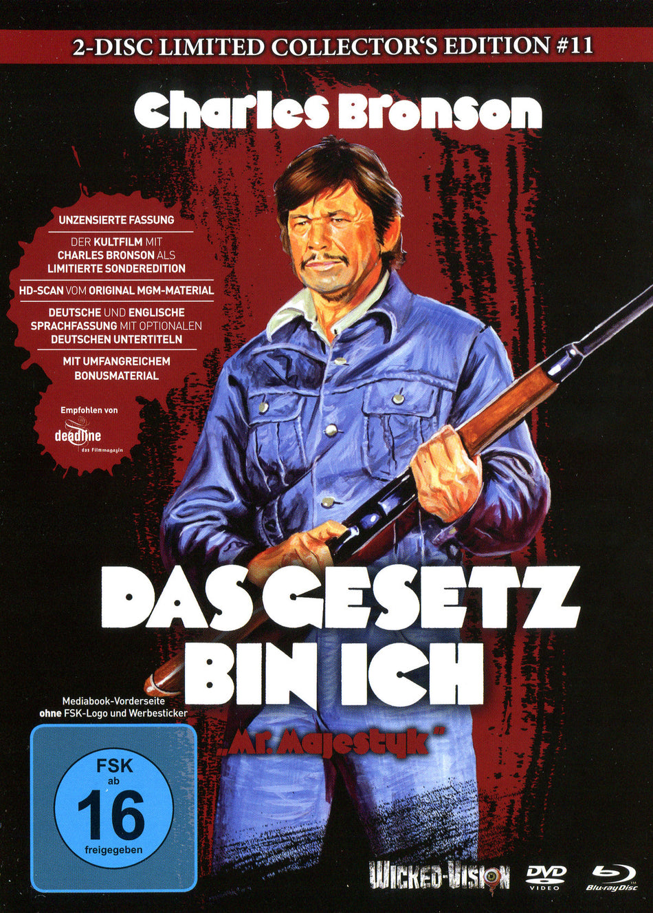 Das Gesetz bin ich (Mr. Majestyk) - UNCUT - 2-Disc Limited Collector's Edition Nr. 11 (Blu-ray + DVD) - Limitiertes Mediabook auf 333 Stück, Cover C