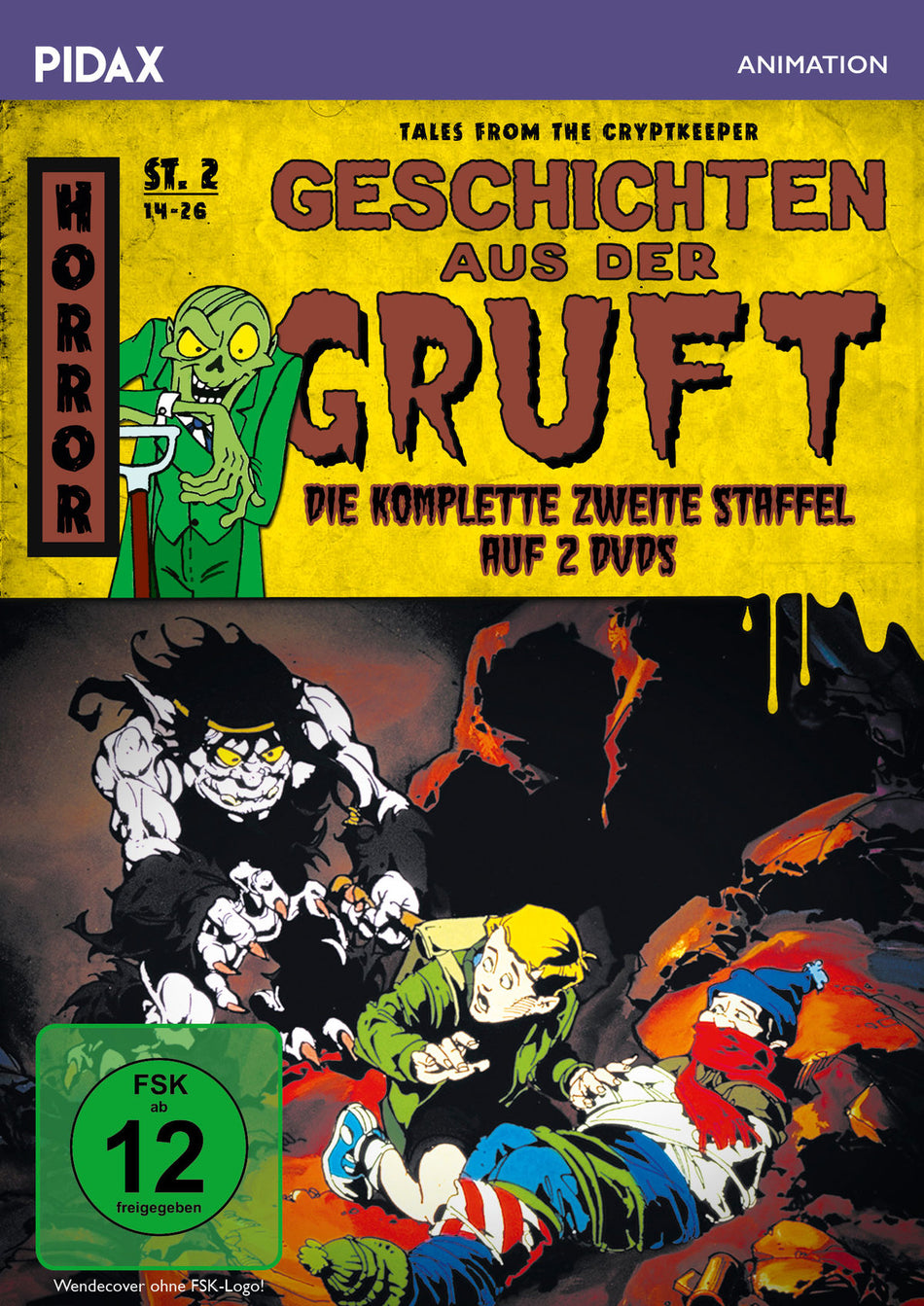 Geschichten aus der Gruft, Staffel 2 (Tales from the Cryptkeeper) / Weitere 13 Folgen der Grusel-Zeichentrickserie (Pidax Animation)  [2 DVDs]