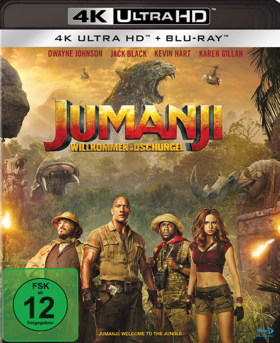Jumanji - Willkommen im Dschungel  (4K Ultra HD) (+ Blu-ray 2D)