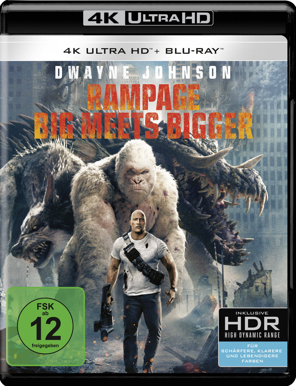 Rampage - Big Meets Bigger  (4K Ultra HD) (+ Blu-ray 2D)