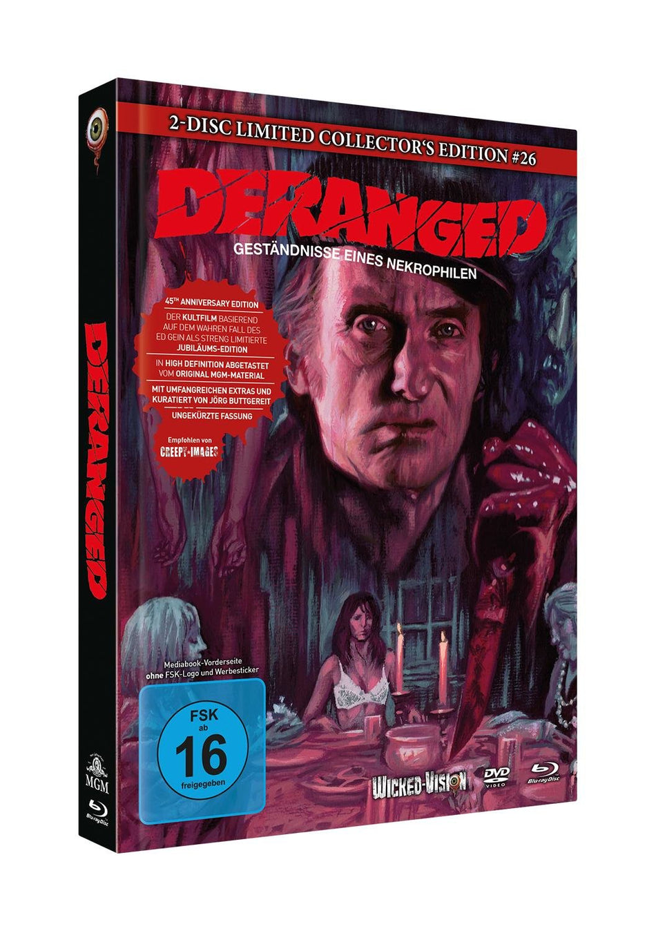 Deranged - Geständnisse eines Nekrophilen (2-Disc Limited Collector's Edition Nr. 26) [Mediabook Cover B, 222 Stück]