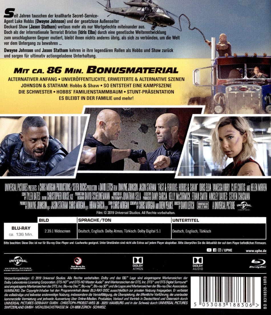 Fast & Furious - Hobbs & Shaw [Blu-ray 3D + Blu-ray]