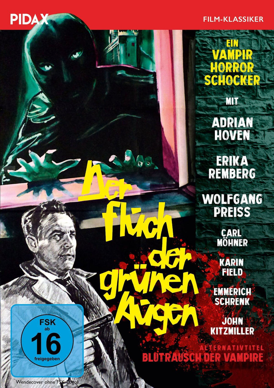 Der Fluch der grünen Augen (Blutrausch der Vampire) / Gruselfilm mit Starbesetzung (Pidax Film-Klassiker)