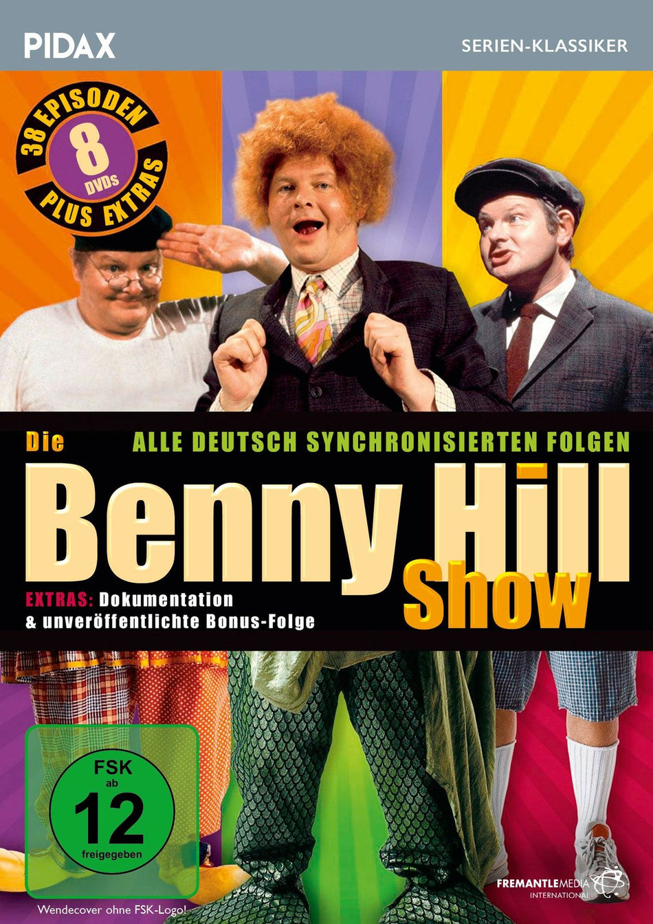 Die Benny Hill Show / Alle 38 deutsch synchronisierten Folgen der kultigen Sketchserie + Bonusfolge (Pidax Serien-Klassiker)  [8 DVDs]