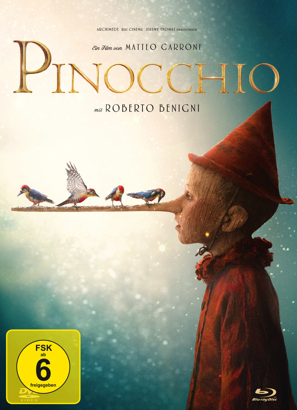 Pinocchio - 2-Disc Limited Collector’s Edition im Mediabook (Blu-ray + DVD)