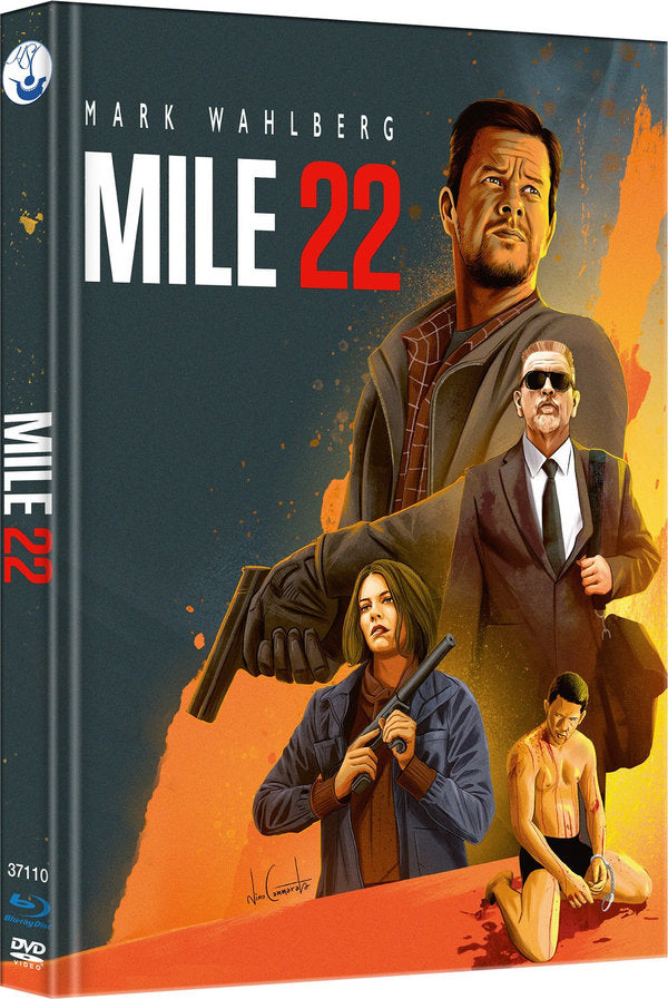 Mile 22 - Mediabook - Cover A - Limited Edition auf 444 Stück (+ DVD)