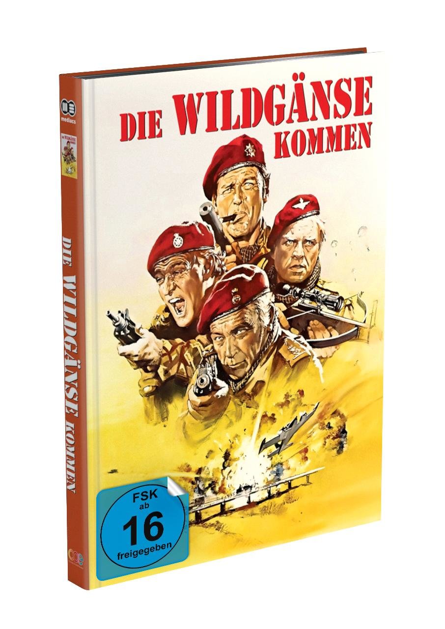 Die Wildgänse kommen - 2-Disc Mediabook Cover A (Blu-ray + DVD) Limited 999 Edition - Uncut