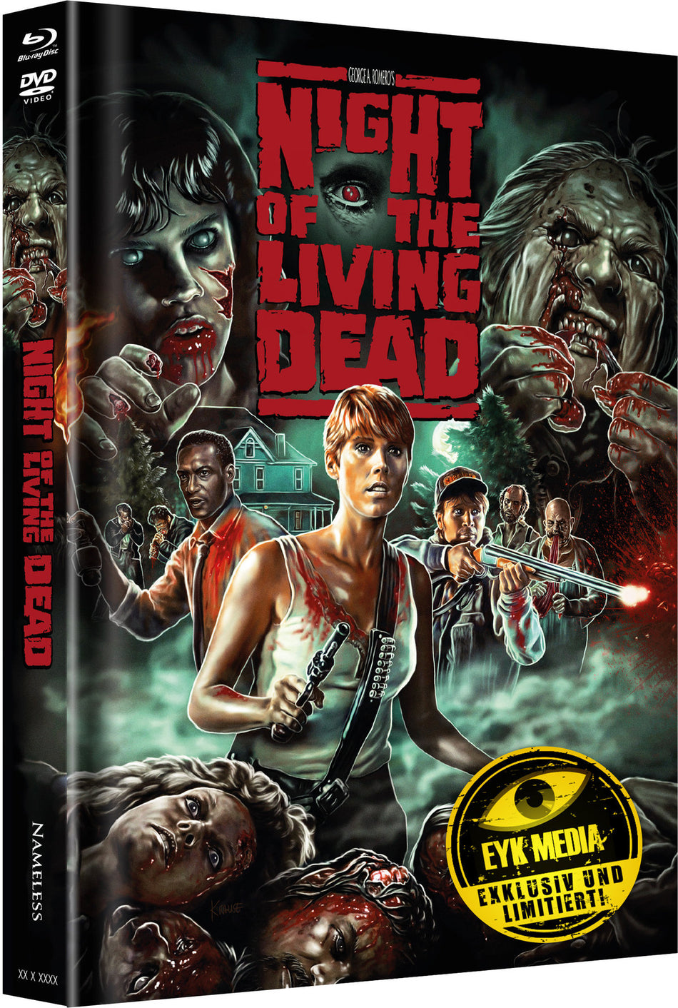 Night of the living dead - Mediabook - Limited Edition auf 500 Stück - Cover H wattiert  (+ DVD)