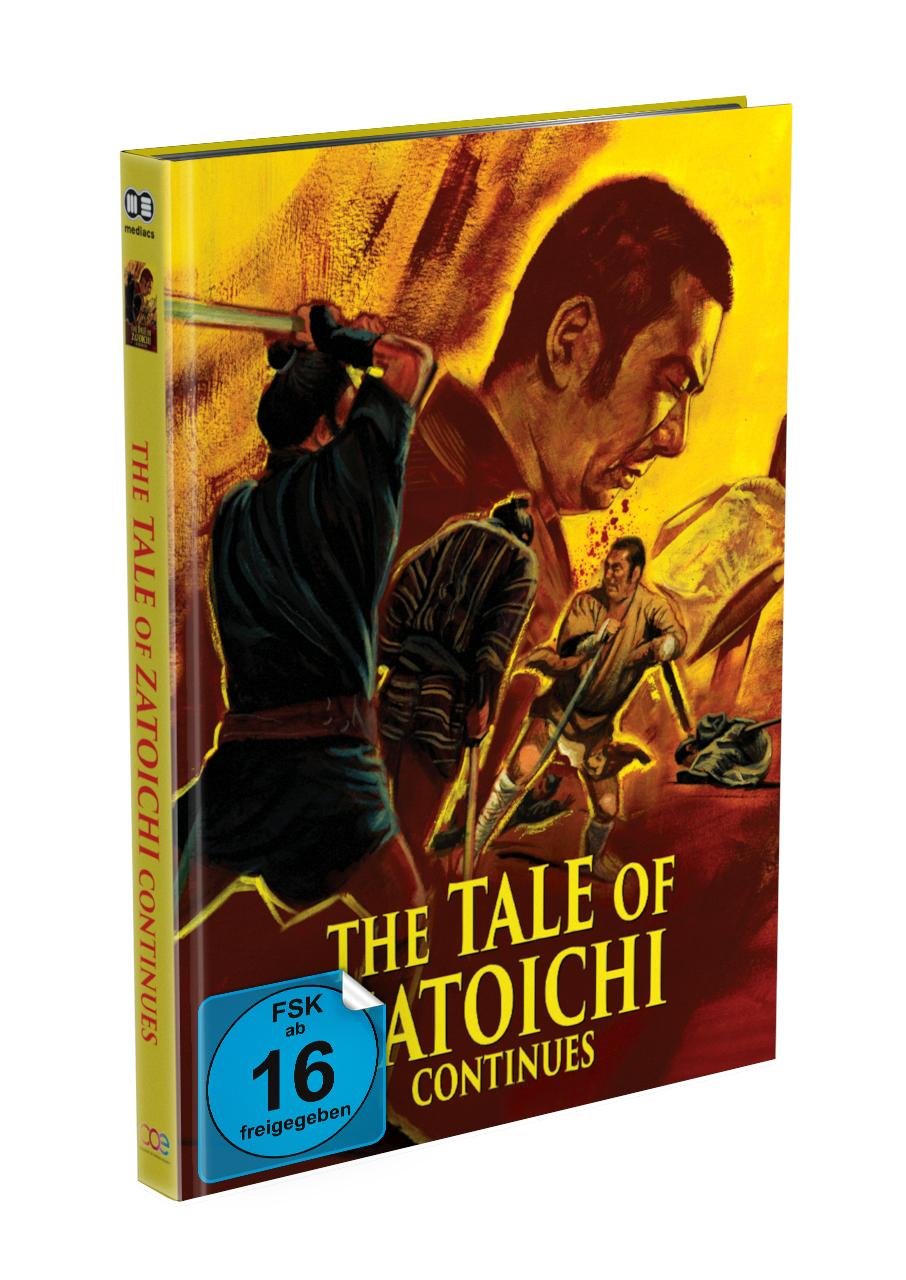 THE TALE OF ZATOICHI CONTINUES - Mediabook - Cover A - Limited Edition auf 2000 Stück - Uncut  (Blu-ray + DVD)