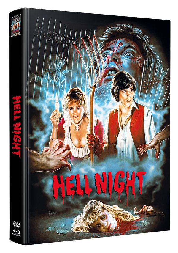 Hell Night - Mediabook - Wattiert - Limited Edition auf 222 Stück - Uncut  (Blu-ray+Bonus-DVD)