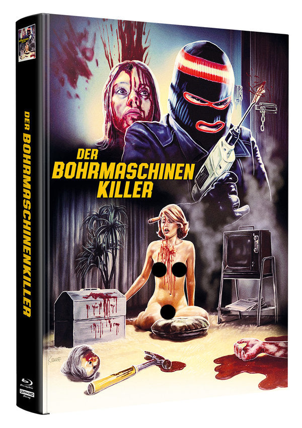 Der Bohrmaschinenkiler - Mediabook wattiert - Limited Edition auf 100 Stück  (4K Ultra HD+Blu-ray)