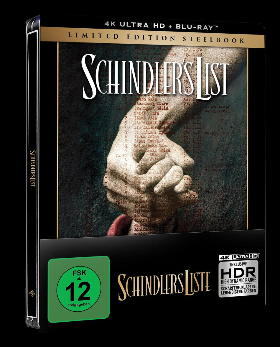 Schindlers Liste - Steelbook  (4K-UHD+2 Blu-rays)
