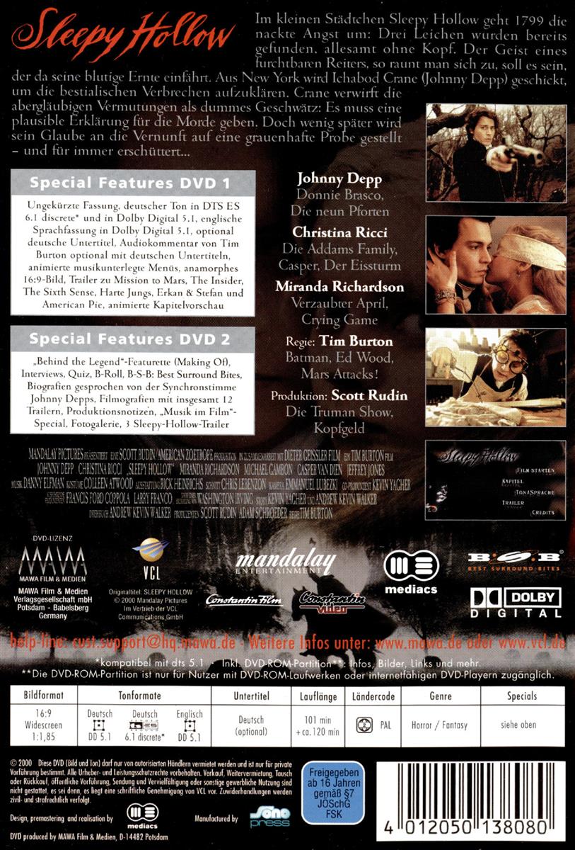 Sleepy Hollow  [PE] [2 DVDs]